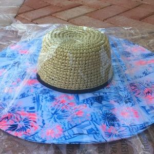 NWT Lilly Pulitzer Beach 🏖 Hat  Crew Blue! NEW